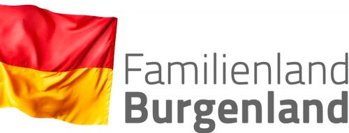 Familienland Burgenland groß kurze Fahne
